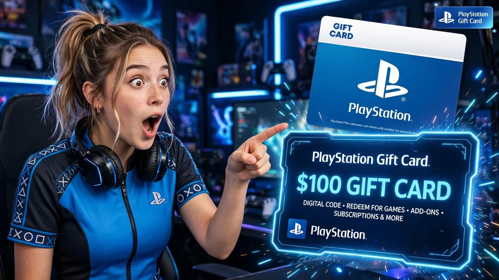 PlayStation gift card redeem code