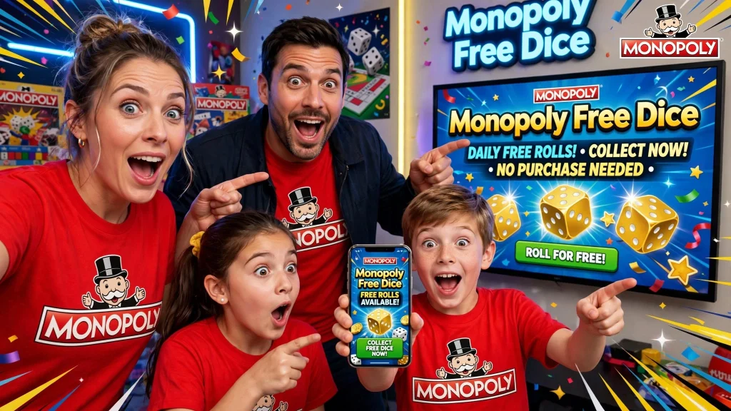 monopoly go free dice rolls